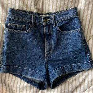 American Apparel denim shorts